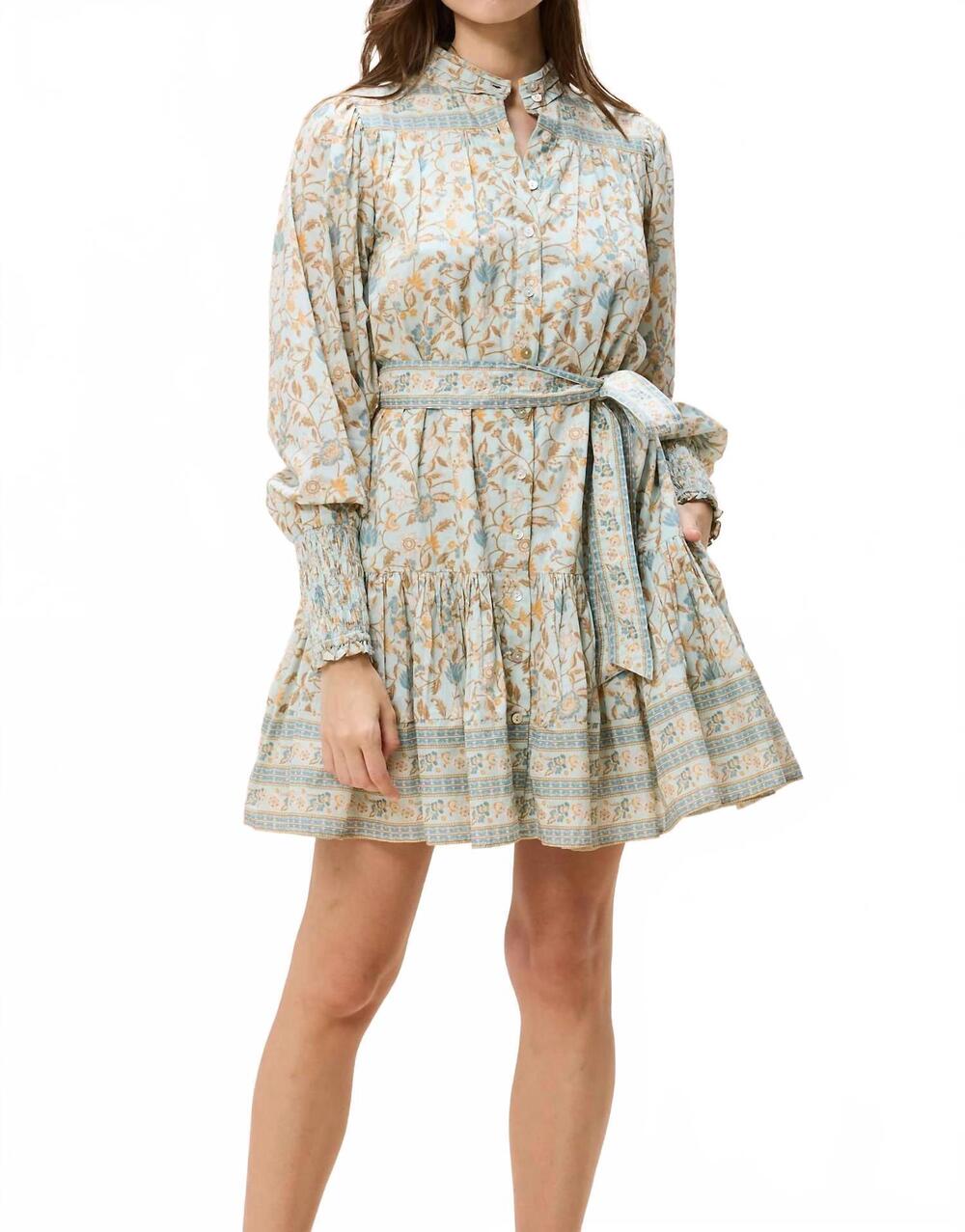 NEW CLEOBELLA karli mini dress in beige
